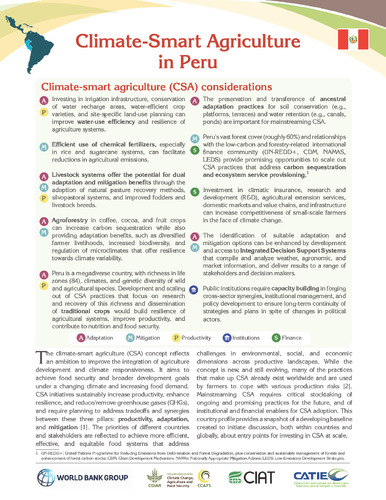Climate-Smart Agriculture in Peru