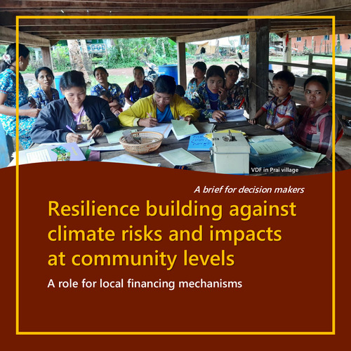 Resilience building against climate risks and impacts at community ...