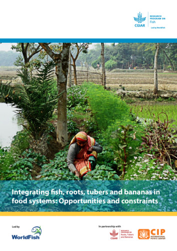 Integrating fish, roots, tubers and bananas in food systems ...