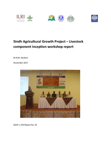 Sindh Agricultural Growth Project – Livestock component inception