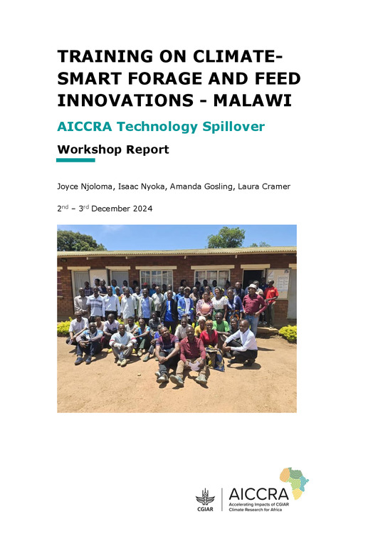 thumbnail of Training on climate-smart forage and feed innovations - Malawi