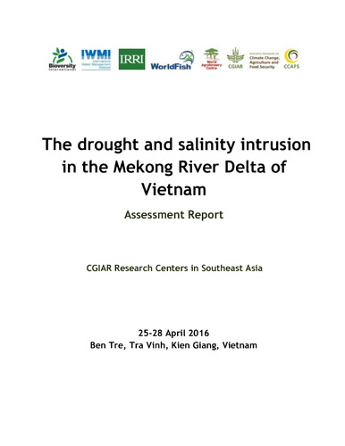 The drought and salinity intrusion in the Mekong River Delta of Vietnam ...