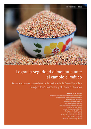 Lograr La Seguridad Alimentaria Ante El Cambio Climático: Resumen Para ...